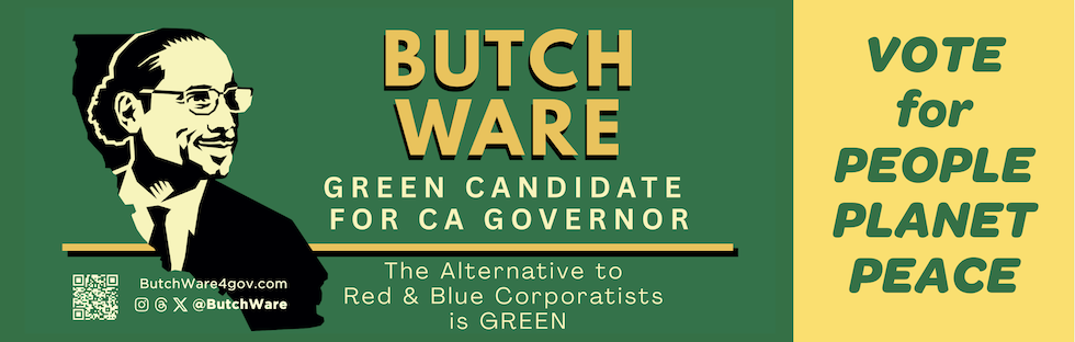 Butch Ware for Gov logo and campaign information